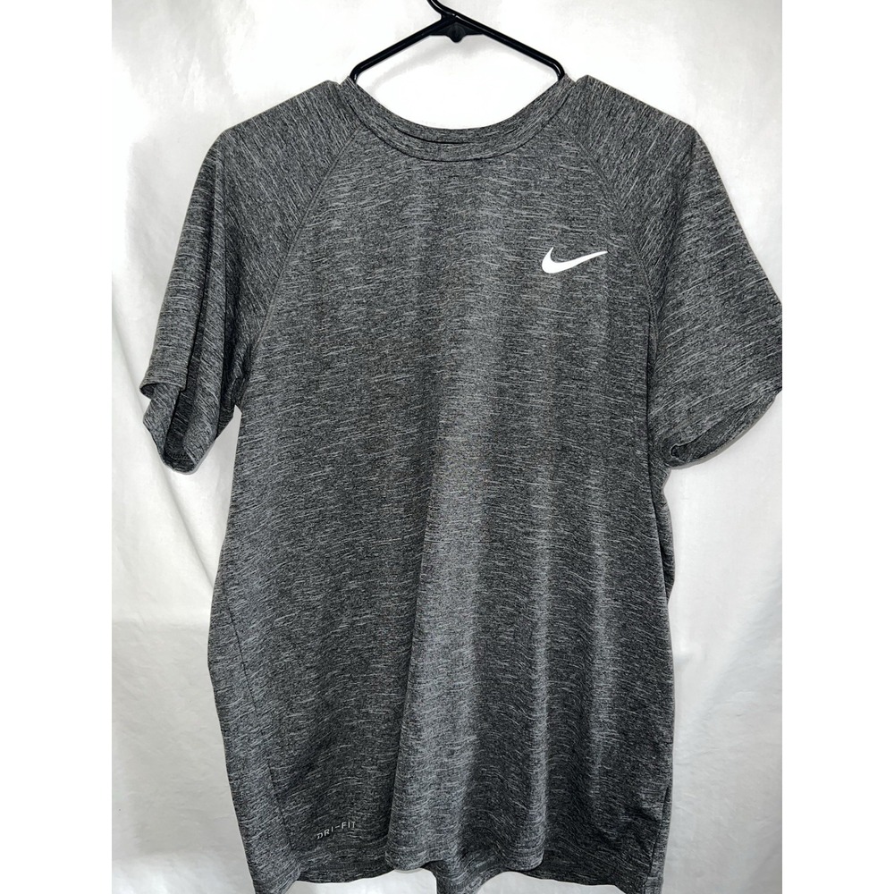 Nike Men's Hydroguard‎ Dri-FIT Stretch UPF 40+ Guard Swim Top Size Large Gray